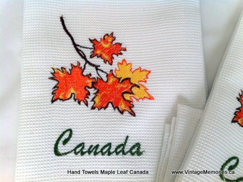 Hand Towels Maple leaf Canada