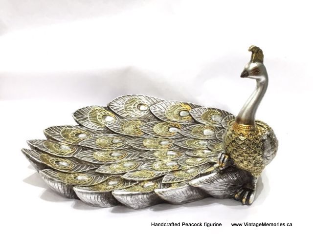 Handcrafted Peacock figurine