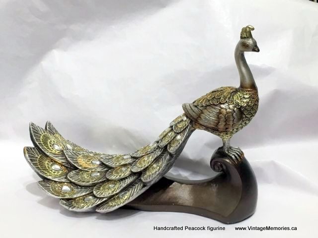 Handcrafted Peacock figurine