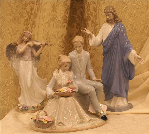porcelain statues
