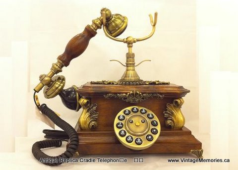 Antique Replica Cradle Telephon﻿e-7