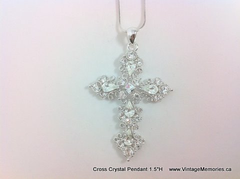 Cross Crystal Pendant