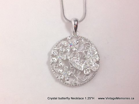 Crystal Butterfly Necklace