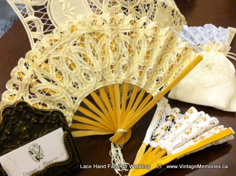 Lace Hand Fans for Wedding