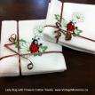 Lady Bug with Flowers Cotton Towel Gift set