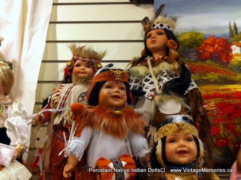 Native Indian Porcelain Dolls
