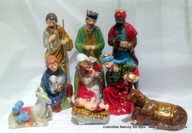 Collectible Nativity Set 9 pcs