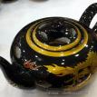 Porcelain teapot set with dragon