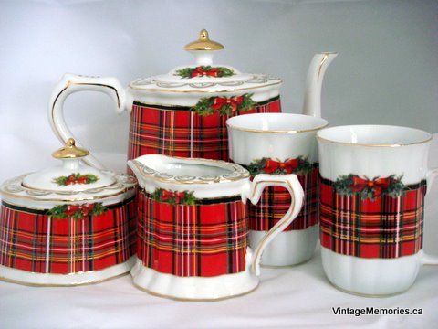Scottish Coffee Mug Gift Baskets or Christmas Towers