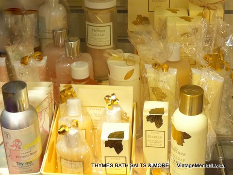 THYMES BATH SALTS and MORE Goldleaf 