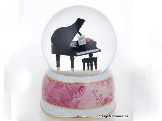 grand piano water globe