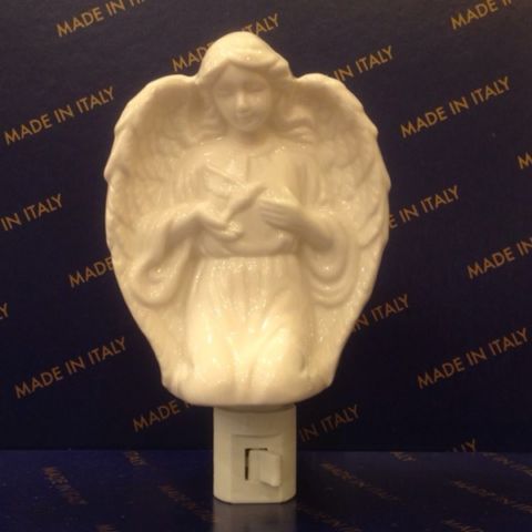 porcelain night light with angel